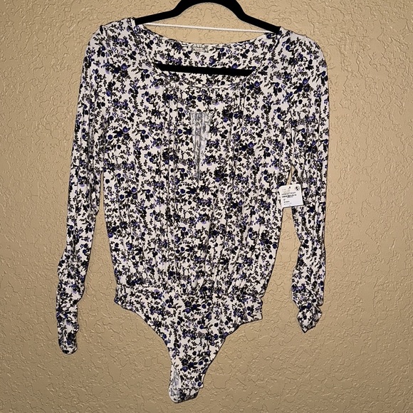 NWT Free People Kaya Floral Bodysuit - Picture 5 of 8